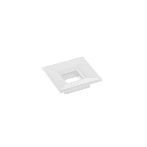 Richelieu Bp612932 2-9/16" Square Cabinet Knob - White