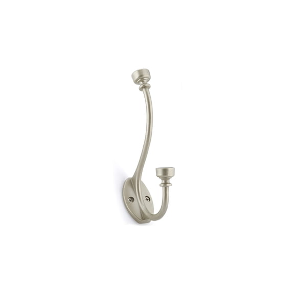 richelieu hardware bp71134184 classic metal hook, matte nickel finish