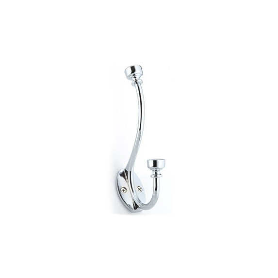 Richelieu Bp71243140 6" Double Metal Coat Hook - Chrome