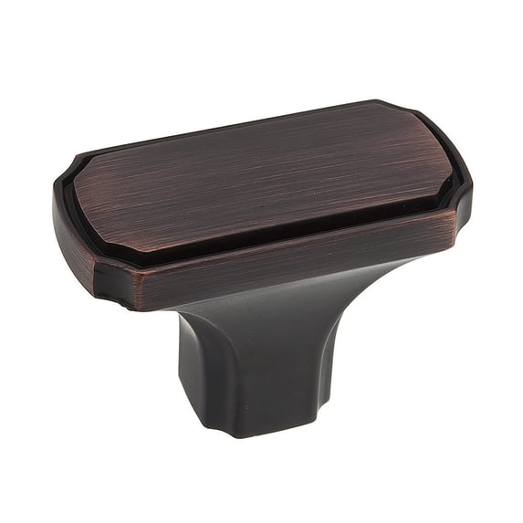 Richelieu Hardware - BP77043BORB - Transitional Metal knob - 77043 - Brushed Oil-Rubbed Bronze Finish
