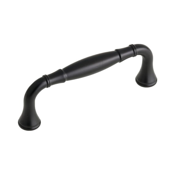 Richelieu BP79096900 3-3/4" Center To Center Handle Cabinet Pull - Black