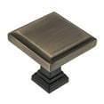 thumbnail image 1 of Richelieu Bp79532 Expression 1-1/4" Square Cabinet Knob - Antique English, 1 of 1