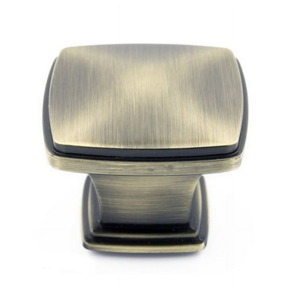 Richelieu Bp81045 1-11/16" Square Cabinet Knob - Antique English