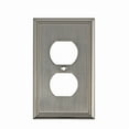 thumbnail image 1 of richelieu bp852 single contemporary duplex outlet switch plate from the decora collection, 1 of 1