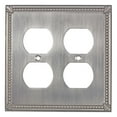 thumbnail image 1 of Richelieu Bp8622 Double Traditional Duplex Outlet Switch Plate From The Decora Collection, 1 of 1