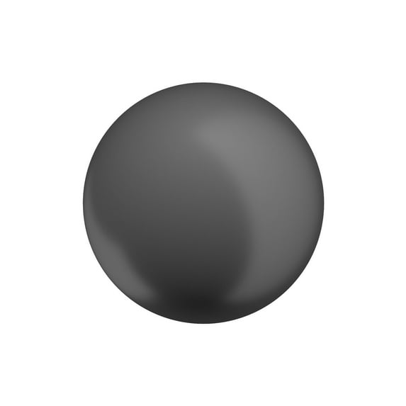 Richelieu Bp878940 1-9/16" Round Cabinet Knob - Black
