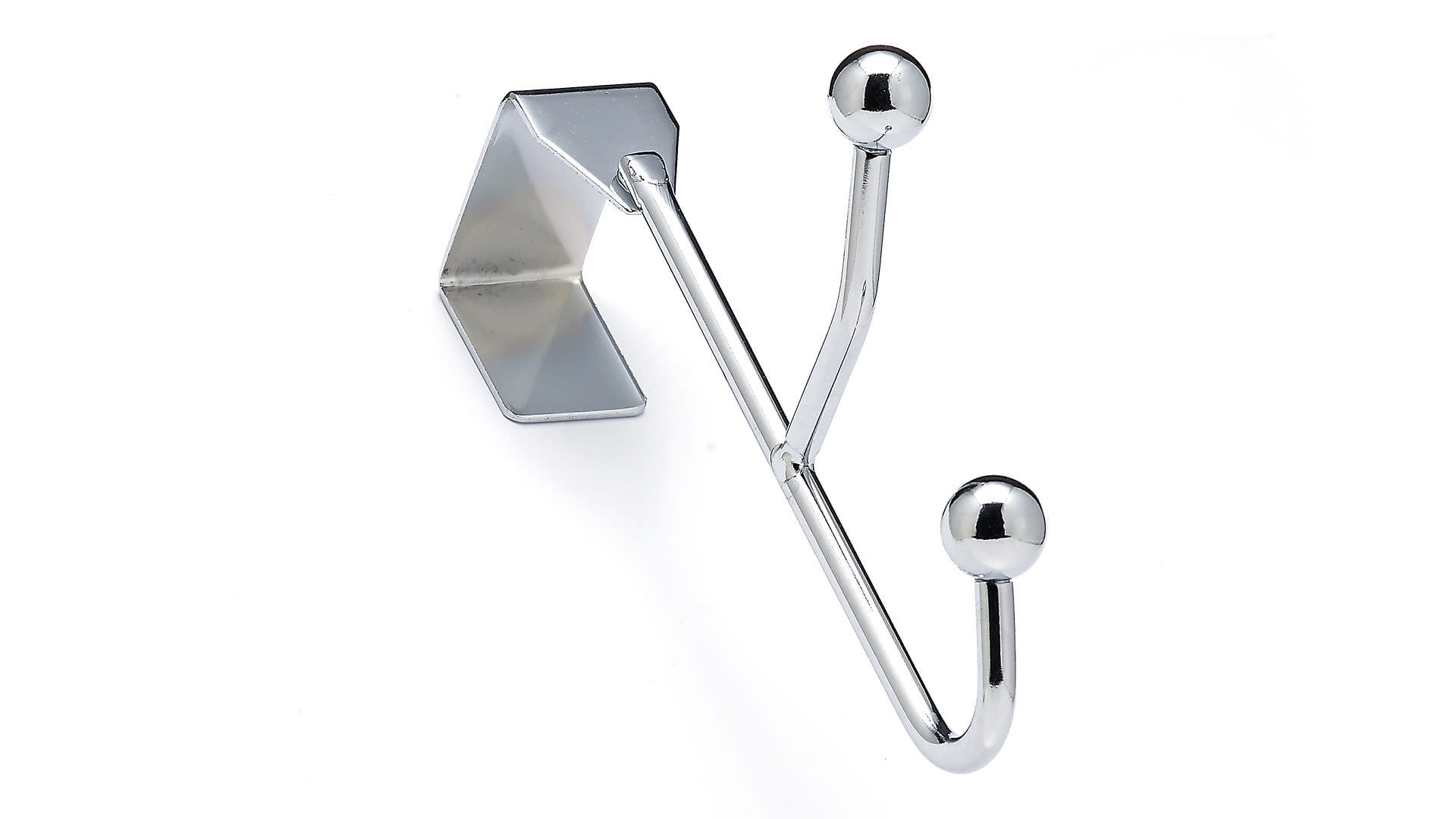 Richelieu Bp99845140 61/4" Double Hook Over The Door Metal Coat Hook Chrome