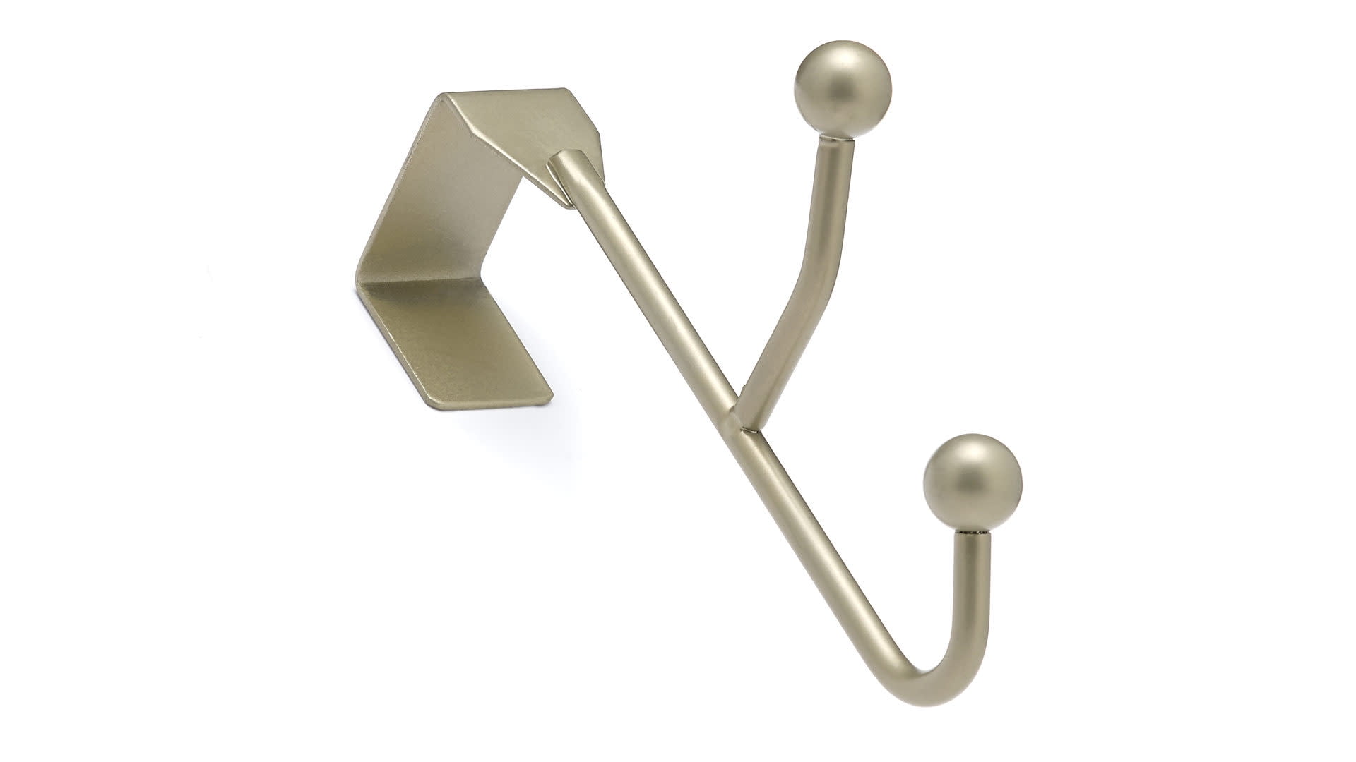 Richelieu Bp99855184 61/4" Double Hook Over The Door Metal Coat Hook