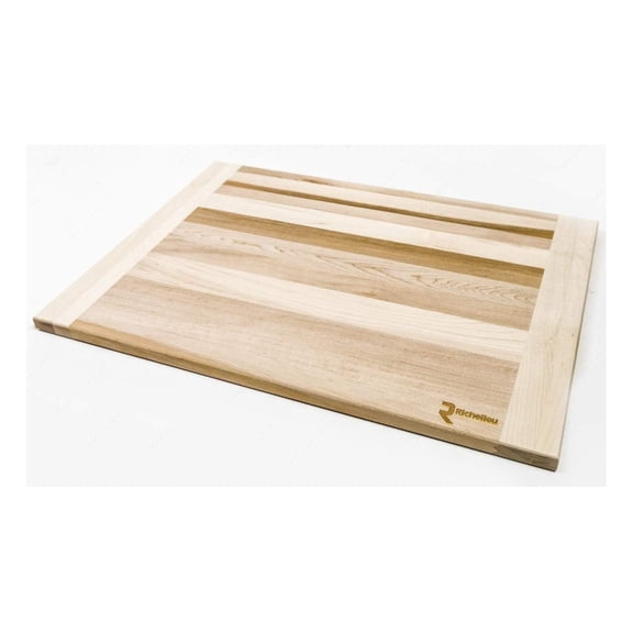 Richelieu Extra Large 22" x 16" x 3/4" Canadian Maple Rectangular Pastry Cutting Board, Ideal for for cutting roasted meat, fruit, or vegetables