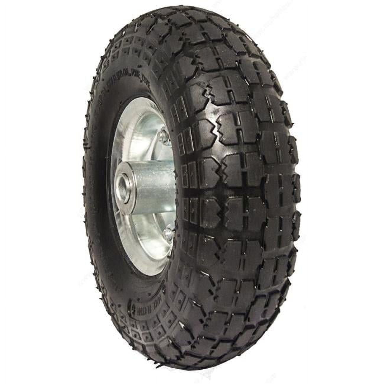 Richelieu F20679 10 in. Pneumatic Dolly Wheel, Black & Gray