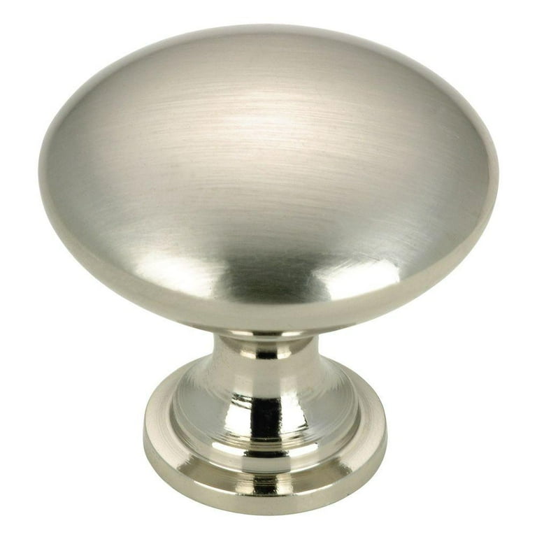 1-1/5 in. (30 mm) Brushed Nickel Cabinet Knob (10 per Pack)