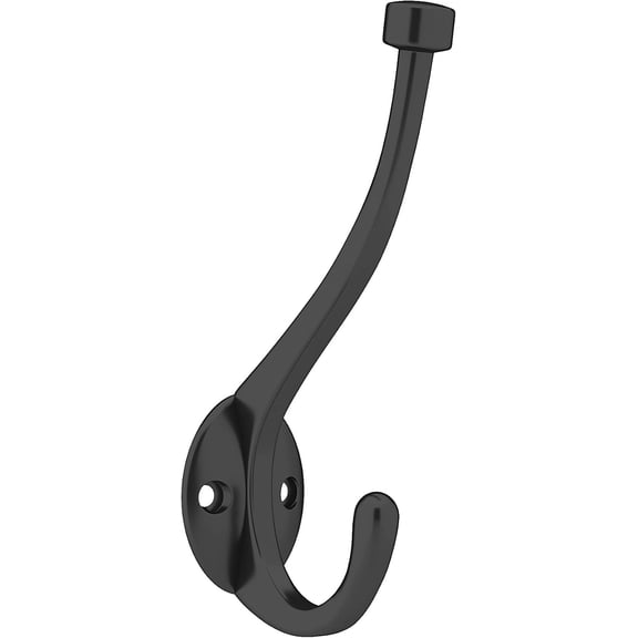 Richelieu Hardware 79629BAG Nystrom Classic Forged Iron Hook, Matte Black