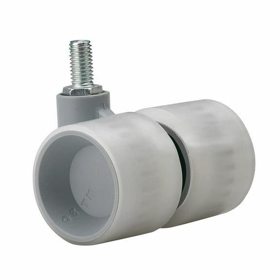 Richelieu Hardware 815210611 Formula Series Design Swivel Caster, 1-9/16 in 40 mm Wheel Diameter, Light Gray Light Gray Swivel Caster