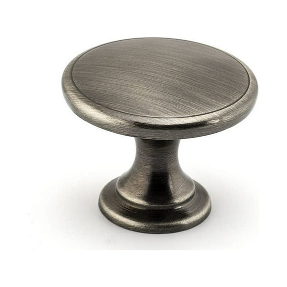 Richelieu Hardware BP881242 Marseille Collection 1 3/4-inch (45 mm) Brushed Pewter Transitional Cabinet and Drawer Knob for Kitchen, Bathroom, and Furniture