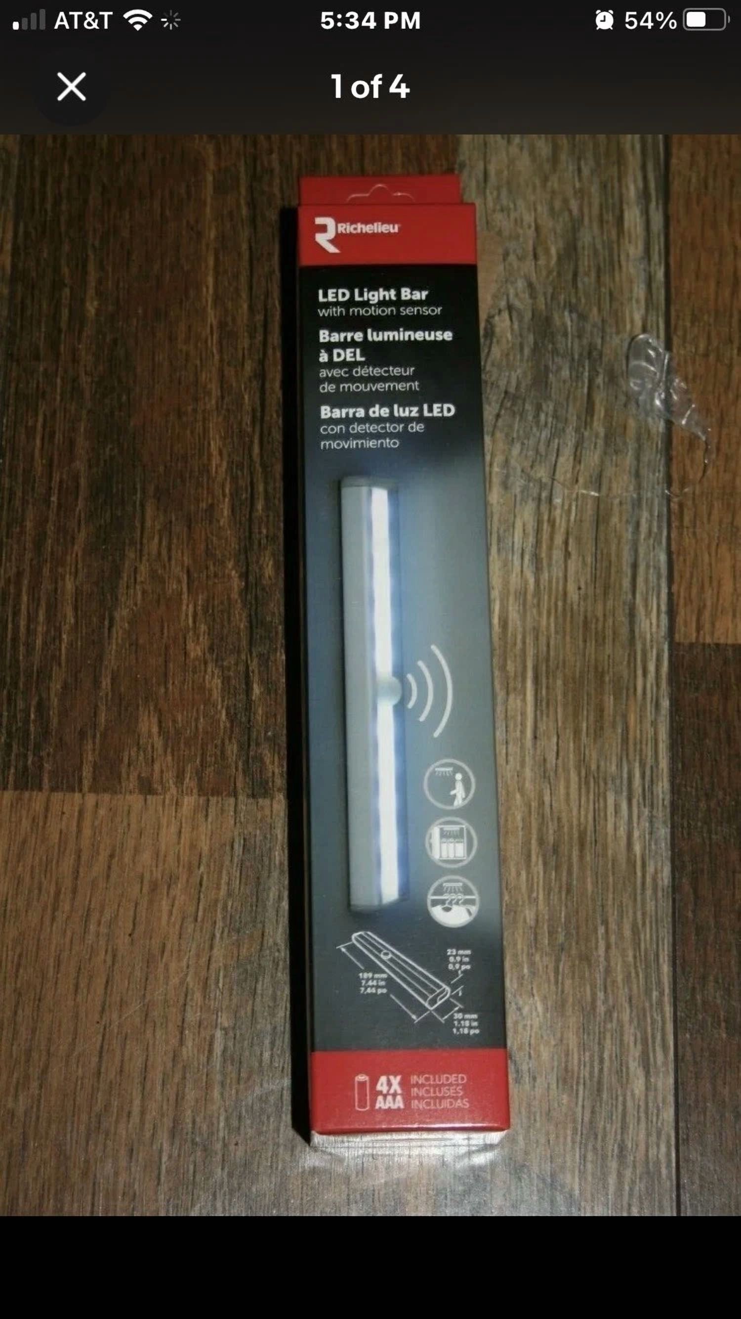 Richelieu Led Light Bar With Motion Sensor - Walmart.com