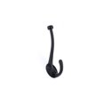 thumbnail image 1 of Richelieu RH026200900 5-13/16" Double Metal Coat Hook - Black, 1 of 4
