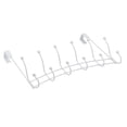 thumbnail image 1 of Richelieu T7260130 20-5/16" Wide 6 Hook Over The Door Metal Coat Rack - White, 1 of 4