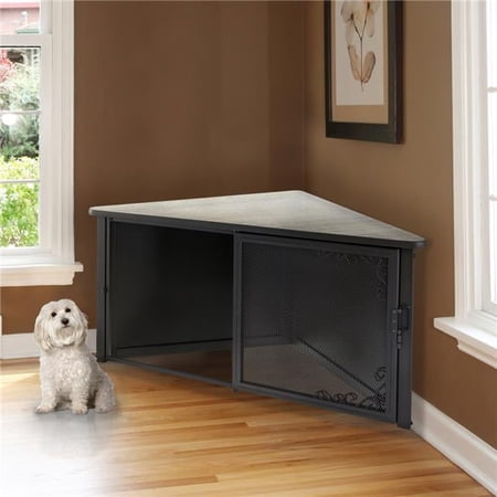 Richell 2-Door 49" Wooden Pet Kennel & Crate for Pets with Side Stopper