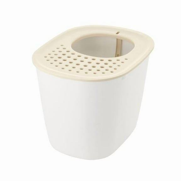 Richell 60005 PAW TRAX Top Entry Cat Litter Box - White