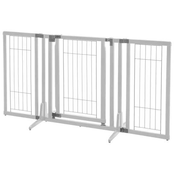 Richell Adjustable Freestanding Pet Gate, Expands to 63"