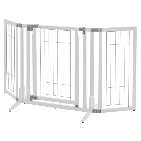 Richell Adjustable Freestanding Pet Gate, Expands to 63"