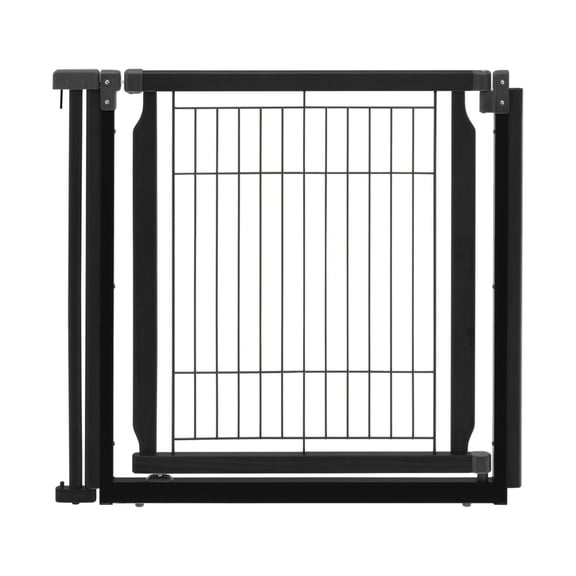 Richell Convertible Elite Pet Gate, Black