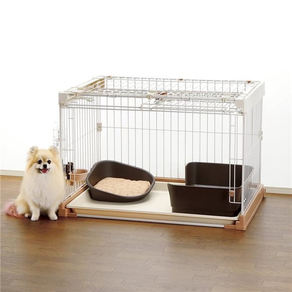 Richell 80064 Easy-Open 3-Way Door Pet Wire Crate
