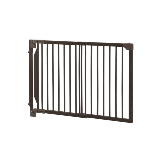 Richell Expandable Dog Gate, Coffee Bean, 47.20"L x 2"W x 32.30"H