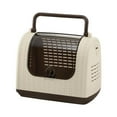 thumbnail image 1 of Richell Faux Wicker Small Carrier with Lockable Clear Top Door, Ivory, 3.1 lb Limit, 1 of 6
