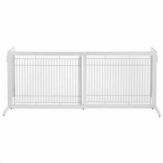Richell Freestanding Dog Gate, Origami White