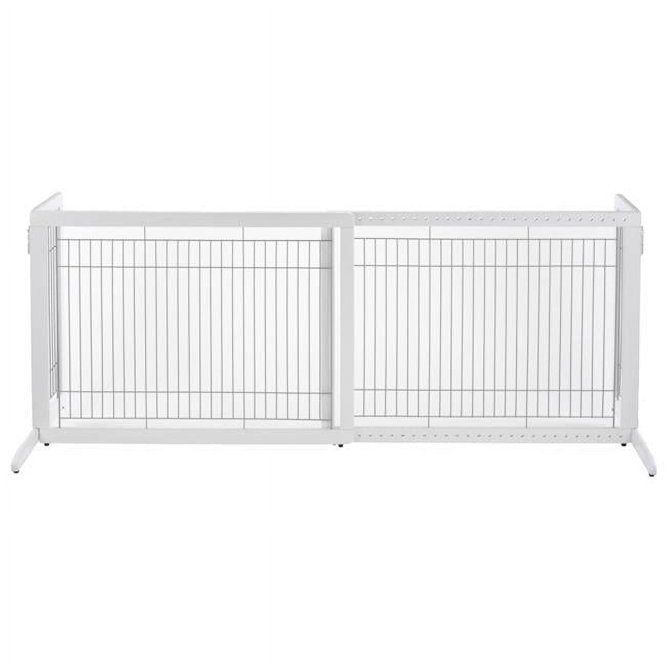 Richell Freestanding Dog Gate, Origami White