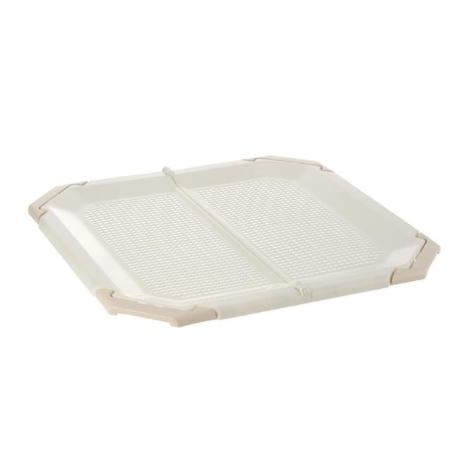 Beige Ivory Plastic Mesh Potty Pad Holder