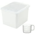 thumbnail image 1 of Richell Pet Stuff Container Medium, Lid with Hinge for Food or Toy Storage, Comes with Measuring Cup, Storage for Dogs, Cats and Small Animals, 1 of 3