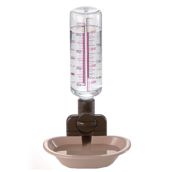 Richell Pet Water Rehydration Station - Bottle works with Gravity to Keep Bowl Fun, Includes Bottle and Dish