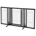 thumbnail image 1 of Richell Premium Plus Freestanding Pet Gate Black 34"-63" x 20.5"-26" x 32", 1 of 4