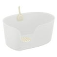 thumbnail image 1 of Richell  Richell PAW TRAX High Wall Cat Litter Box XL in White, 1 of 6