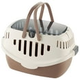 thumbnail image 1 of Richell Travel Carrier for Small Animals in Brown, Fits Rabbit's, Guinea Pigs or Small Dogs and Cats, 1 of 5