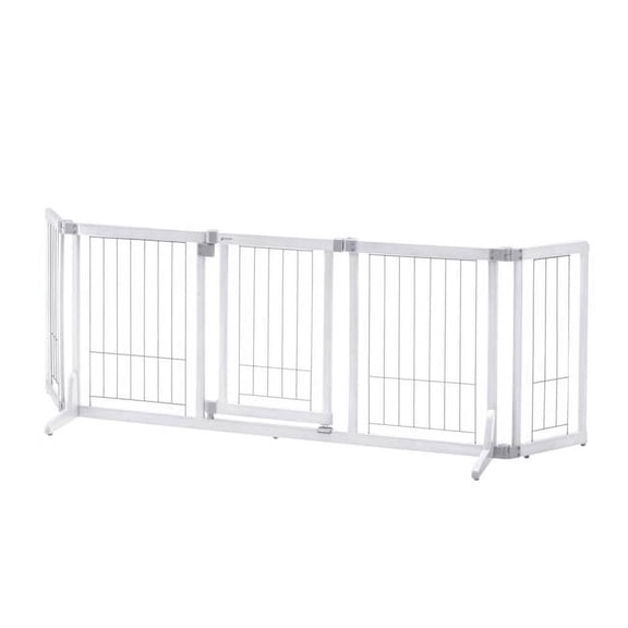 Richell Wide Mini Premium Plus Pet Gate, 72" L X 20.5" W X 24" H