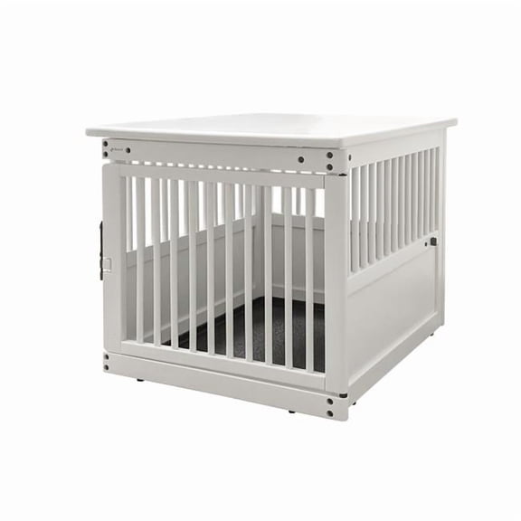 Richell Wooden End Table Dog Crate, 31.1" L X 25" W X 24" H