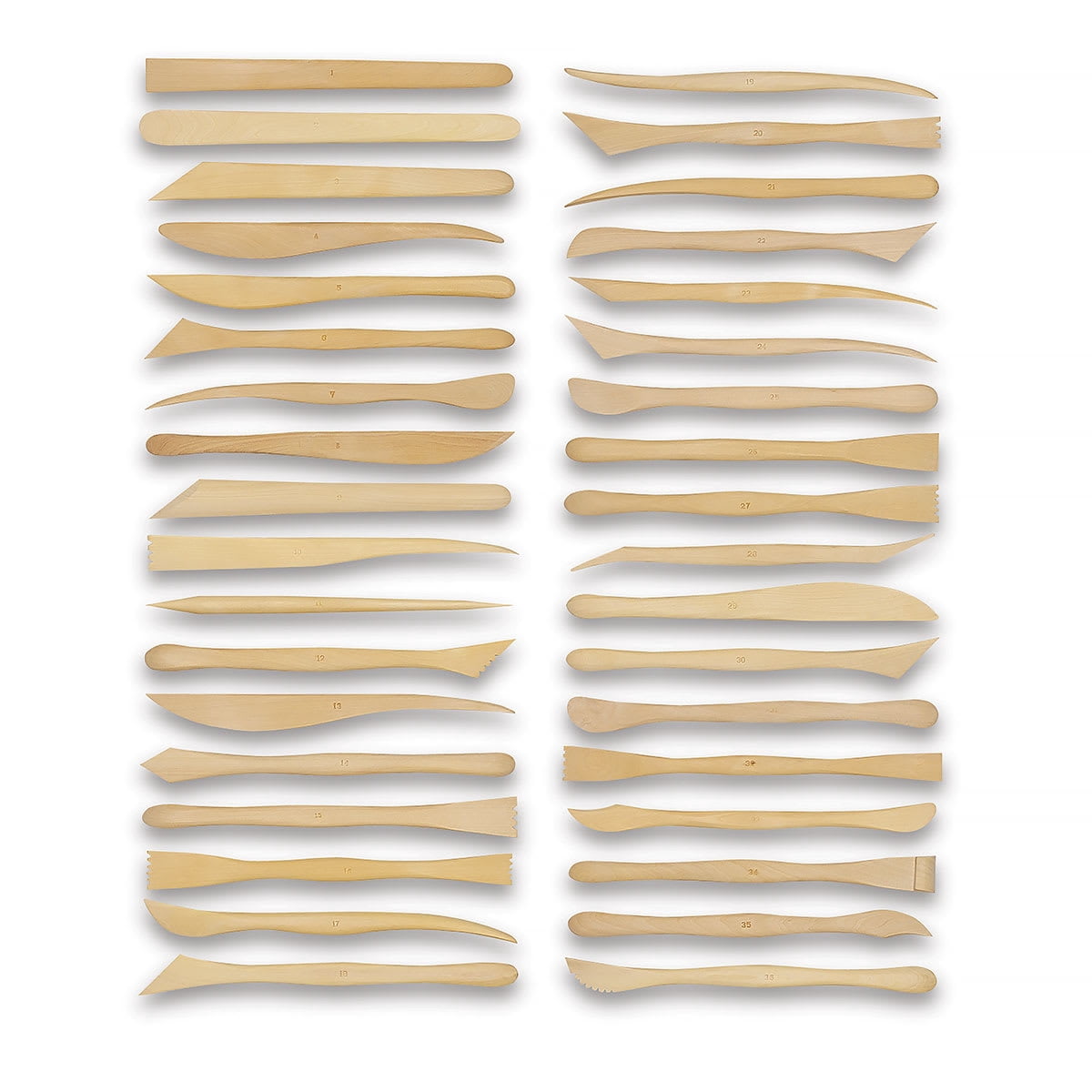 Richeson Clay Modeling Tools - Set of 72