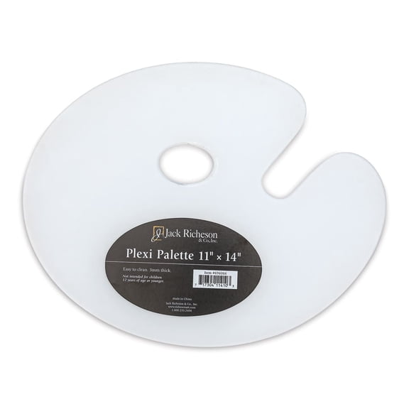 Clear Plexi 11X14 Oval Palette