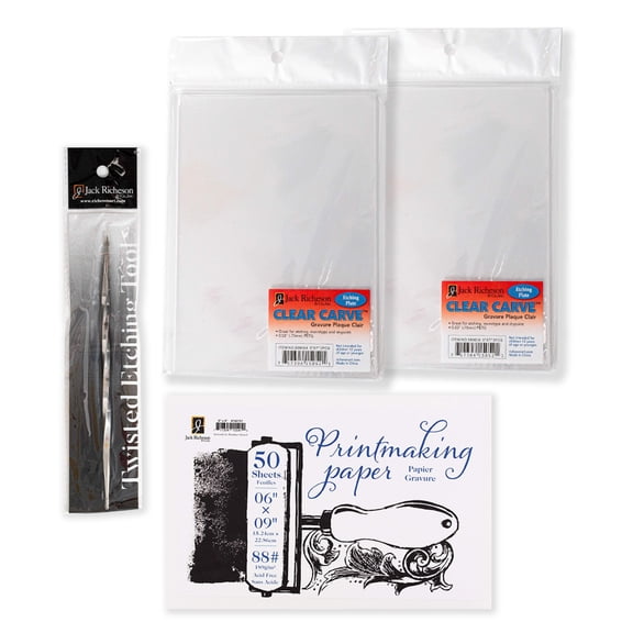 Richeson Printmaking Starter Kit - Clear Carve Etching