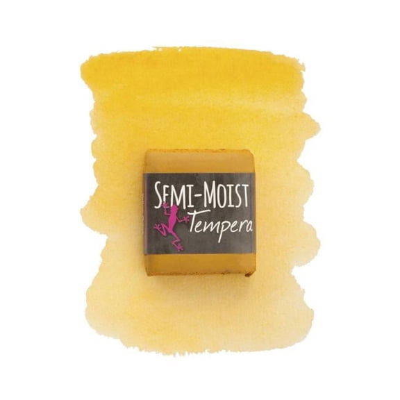 Richeson Semi-Moist Tempera Cake - Yellow Ochre