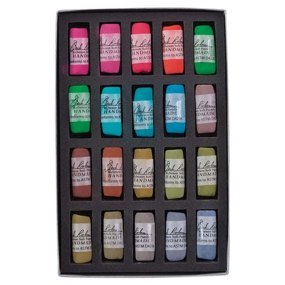 Richeson Soft Handrolled Pastels - Fur and Feathers, Mid 1, Set of 20