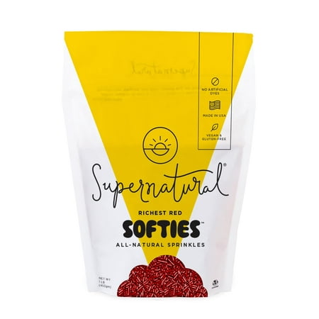 Supernatural Richest Red Softies Dessert Toppings, 16oz Bag, Shelf-Stable Granules