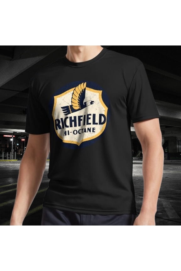 Richfield Gas Station Active Logo T-Shirt Funny Logo American T-shirt S to 5XL