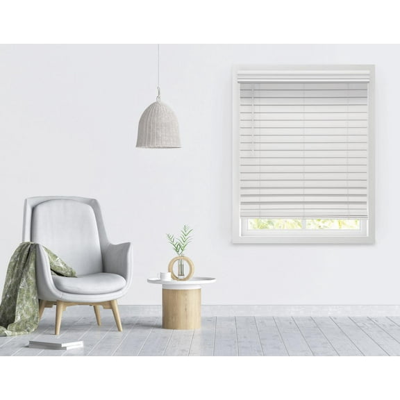 Richfield Studios 2.5" Cordless Faux Wood Blinds, White