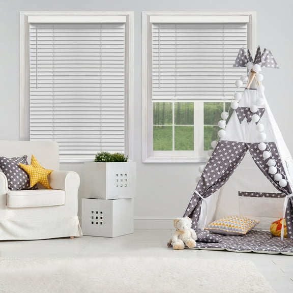 Richfield Studios 2" Cordless Faux Wood Blinds, White