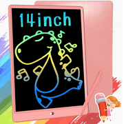 Richgv 14 inch LCD Writing Tablet for Kids, Drawing Pad Doodle Board Graphic Tablet for Kids Adults Gift for Birthday Christmas, Pink