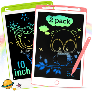 Funbiz 2 Pack LCD Writing Tablet for Kids, 10.5 inch Colorful Doodle Board  Drawing Pad with Anti-Lost Stylus, Educational Toys Gifts for 3 4 5 6 7